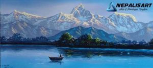 Mt. Machhapuchhre View With Fewa Lake.