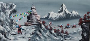 Amadablam with stupa