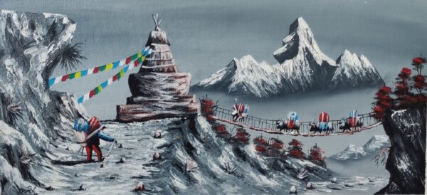 Amadablam with stupa